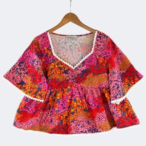 🎉5 for $45🎉 RusttyDustty  top blouse shirt size L